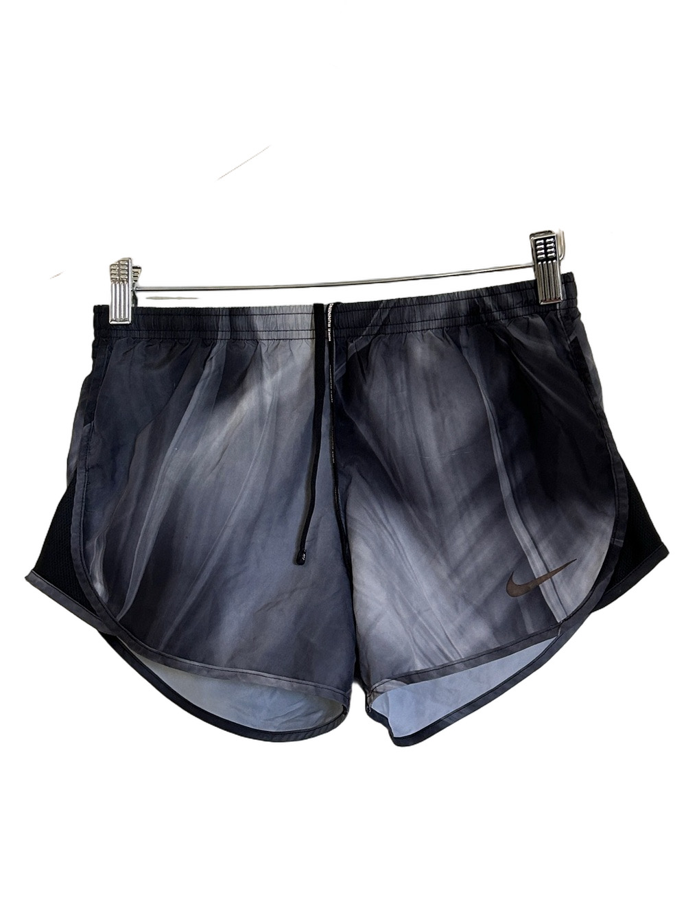 ⏰Nike Black & Gray Tie-Dye Running Shorts DRY-FIT size XS GUC